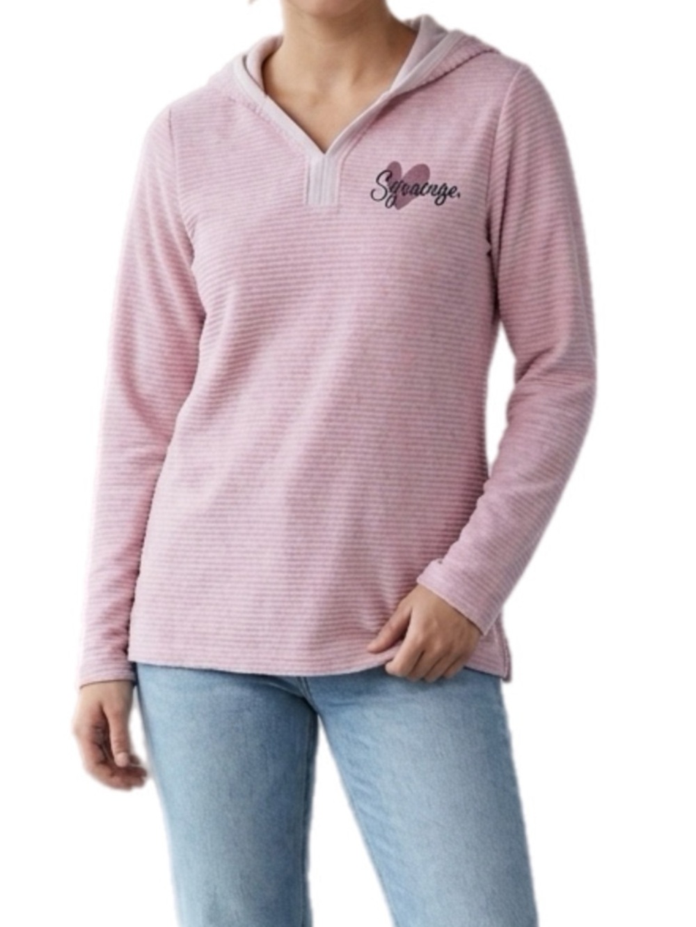 Gear for Sports Syracuse Pink Heart Pullover Hoodie